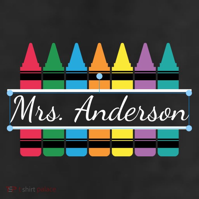 Crayon Customized Teacher Custom Personalize Name Cool Comfort Performance Bucket Hat