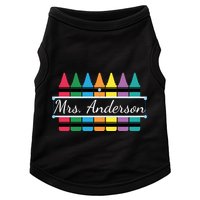 Crayon Customized Teacher Custom Personalize Name Doggie Tank