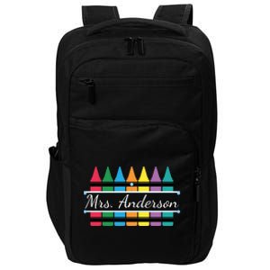 Crayon Customized Teacher Custom Personalize Name Impact Tech Backpack