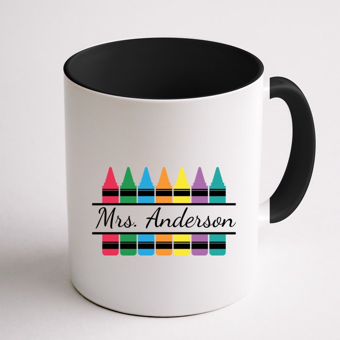Crayon Customized Teacher Custom Personalize Name Mug