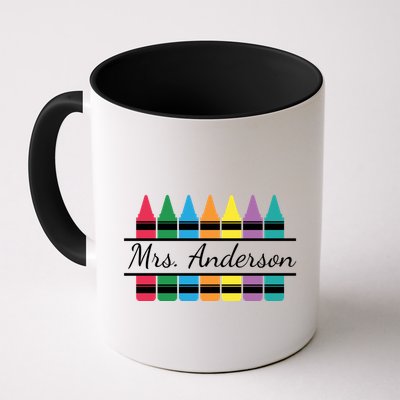 Crayon Customized Teacher Custom Personalize Name Mug
