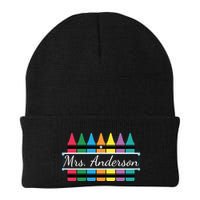 Crayon Customized Teacher Custom Personalize Name Knit Cap Winter Beanie