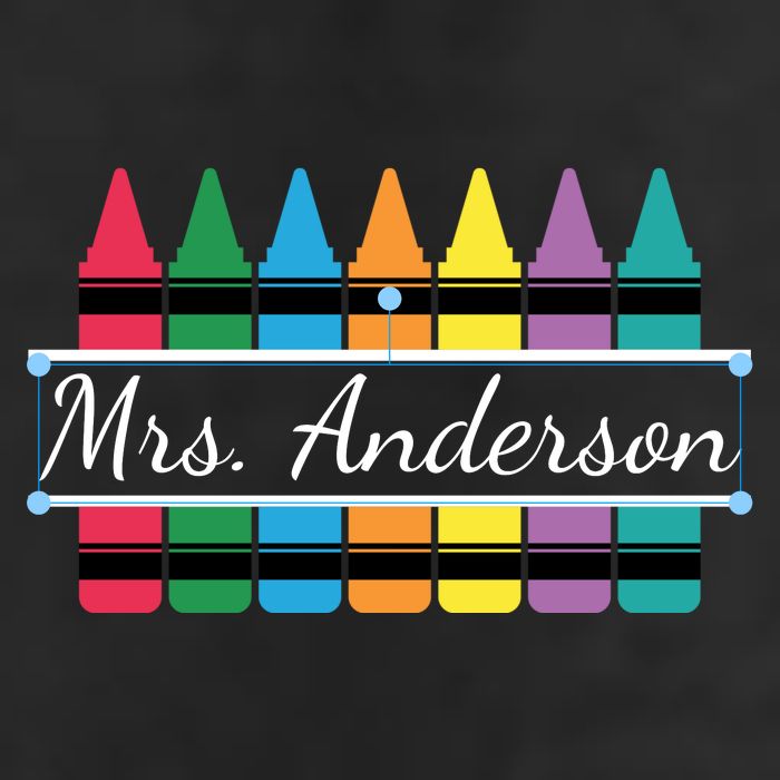 Crayon Customized Teacher Custom Personalize Name Knit Cap Winter Beanie