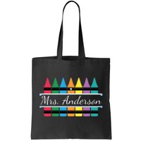 Crayon Customized Teacher Custom Personalize Name Tote Bag