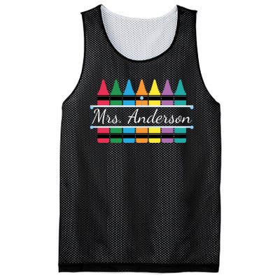 Crayon Customized Teacher Custom Personalize Name Mesh Reversible Basketball Jersey Tank