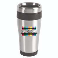 Crayon Customized Teacher Custom Personalize Name 16oz Travel Tumbler