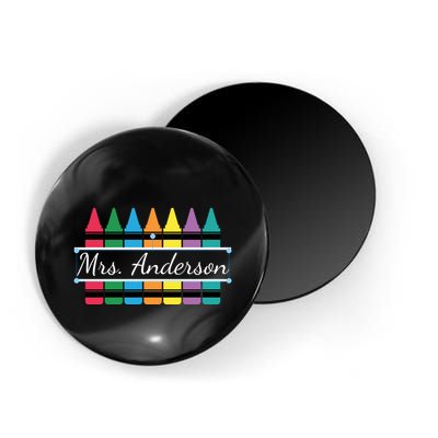 Crayon Customized Teacher Custom Personalize Name Magnet