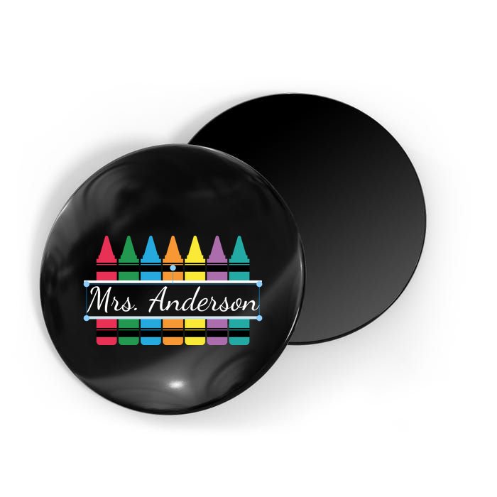 Crayon Customized Teacher Custom Personalize Name Magnet