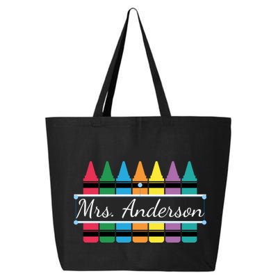 Crayon Customized Teacher Custom Personalize Name 25L Jumbo Tote