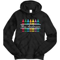 Crayon Customized Teacher Custom Personalize Name Tie Dye Hoodie