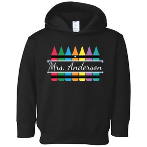 Crayon Customized Teacher Custom Personalize Name Toddler Hoodie