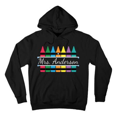 Crayon Customized Teacher Custom Personalize Name Tall Hoodie