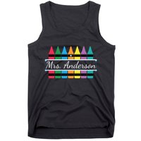 Crayon Customized Teacher Custom Personalize Name Tank Top