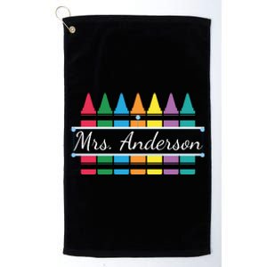 Crayon Customized Teacher Custom Personalize Name Platinum Collection Golf Towel