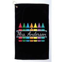 Crayon Customized Teacher Custom Personalize Name Golf Towel