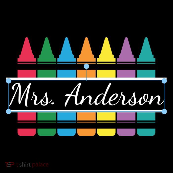 Crayon Customized Teacher Custom Personalize Name Short Acrylic Beanie