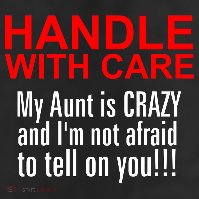 Crazy Aunt - Handle With Care Funny 25L Jumbo Tote