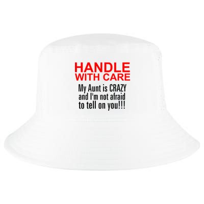 Crazy Aunt - Handle With Care Funny Cool Comfort Performance Bucket Hat