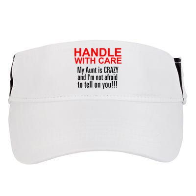 Crazy Aunt - Handle With Care Funny Adult Drive Performance Visor