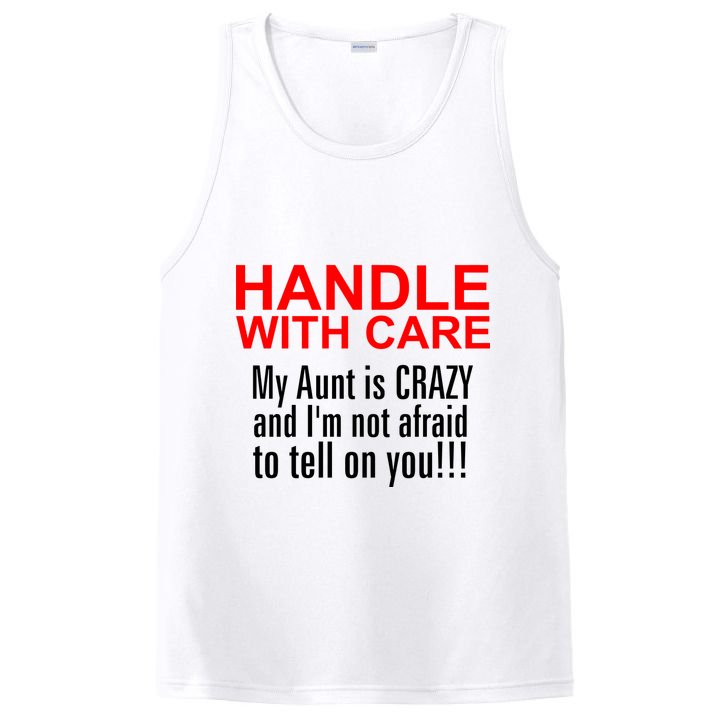 Crazy Aunt - Handle With Care Funny PosiCharge Competitor Tank