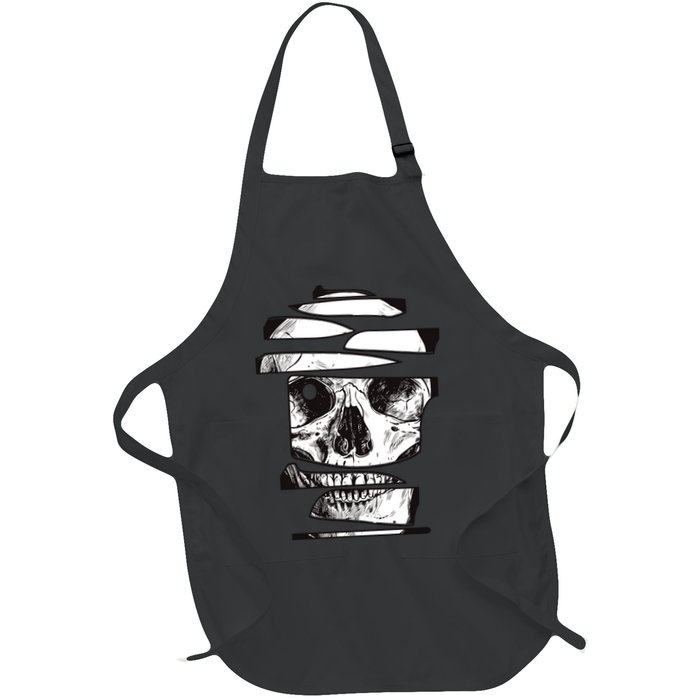 Crazy Broken Skull Apron