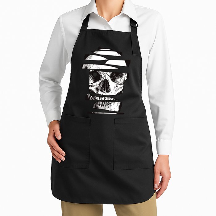 Crazy Broken Skull Apron