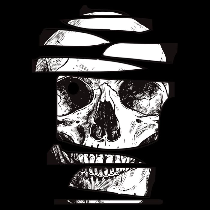 Crazy Broken Skull Apron