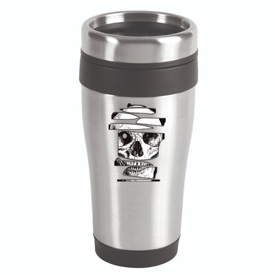 Crazy Broken Skull 16oz Travel Tumbler