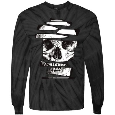Crazy Broken Skull Tie-Dye Long Sleeve Shirt