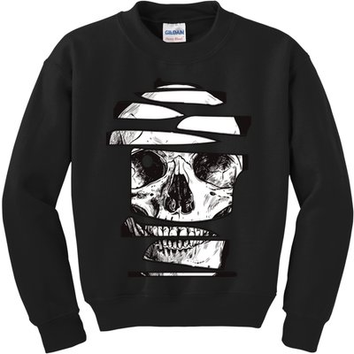 Crazy Broken Skull Kids Sweatshirt