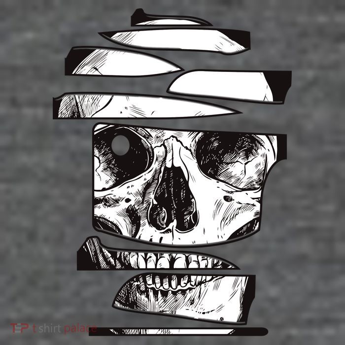 Crazy Broken Skull Baby Bodysuit