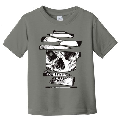 Crazy Broken Skull Toddler T-Shirt