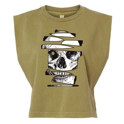 Crazy Broken Skull Garment-Dyed Women's Muscle Tee