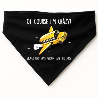 Crazy Bus Driver USA-Made Doggie Bandana
