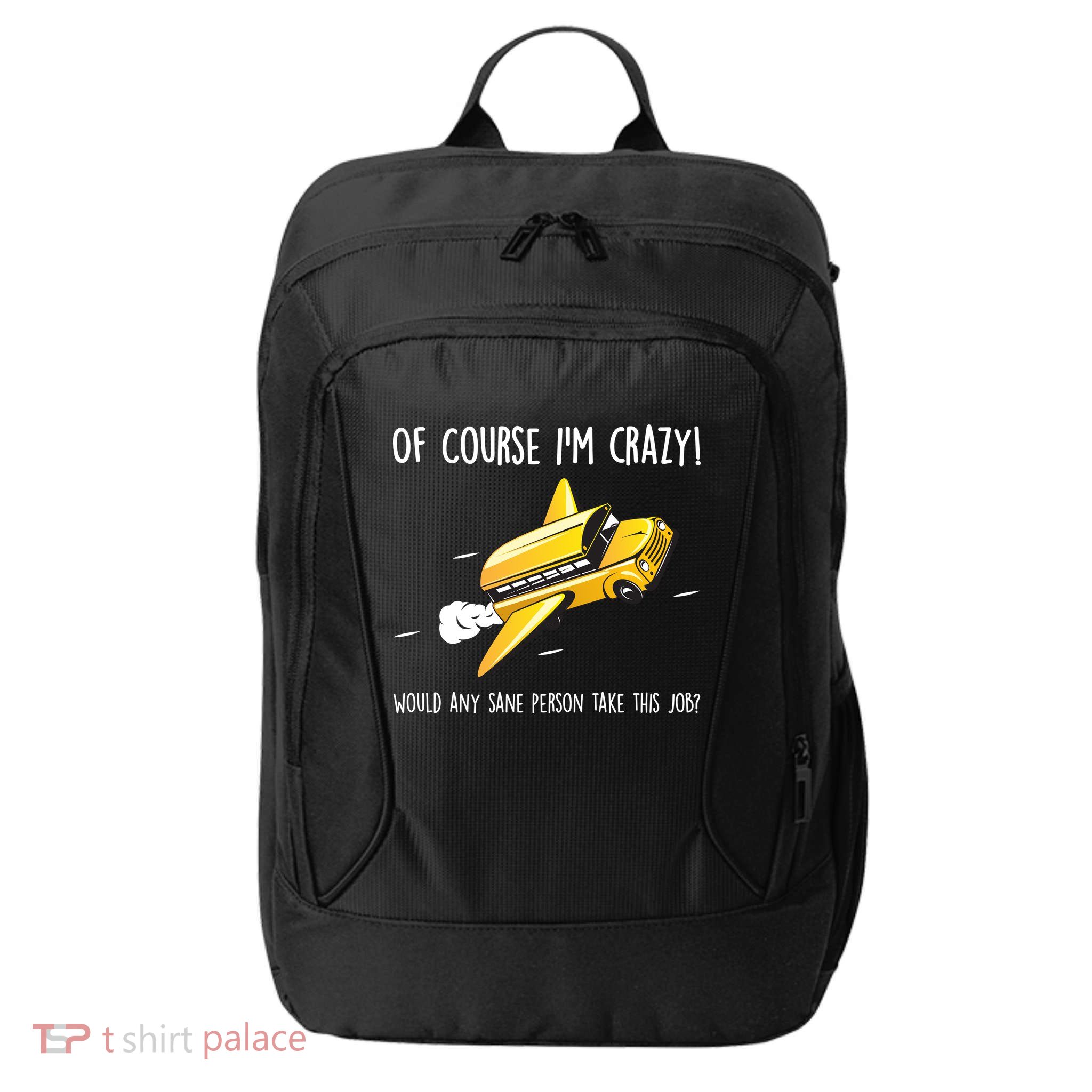 Crazy Bus Driver City Backpack