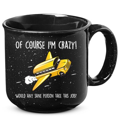 Crazy Bus Driver 15oz Campfire Ceramic Mug