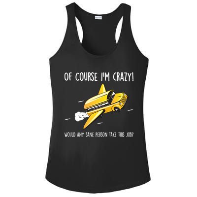 Crazy Bus Driver Ladies PosiCharge Competitor Racerback Tank