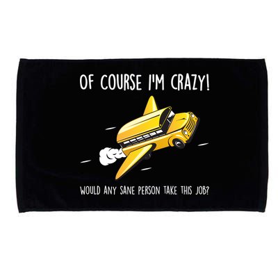 Crazy Bus Driver Microfiber Hand Towel