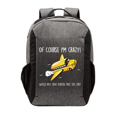 Crazy Bus Driver Vector Backpack