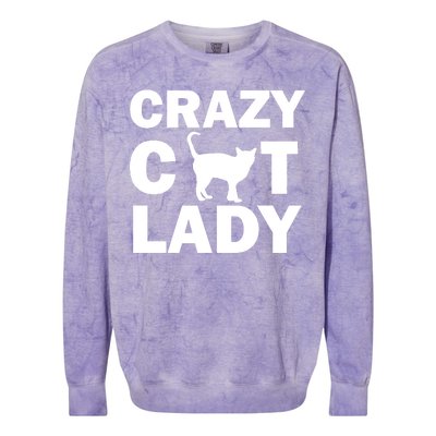 Crazy Cat Lady Colorblast Crewneck Sweatshirt