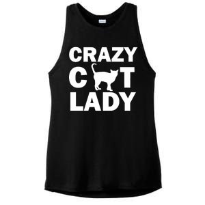 Crazy Cat Lady Ladies PosiCharge Tri-Blend Wicking Tank