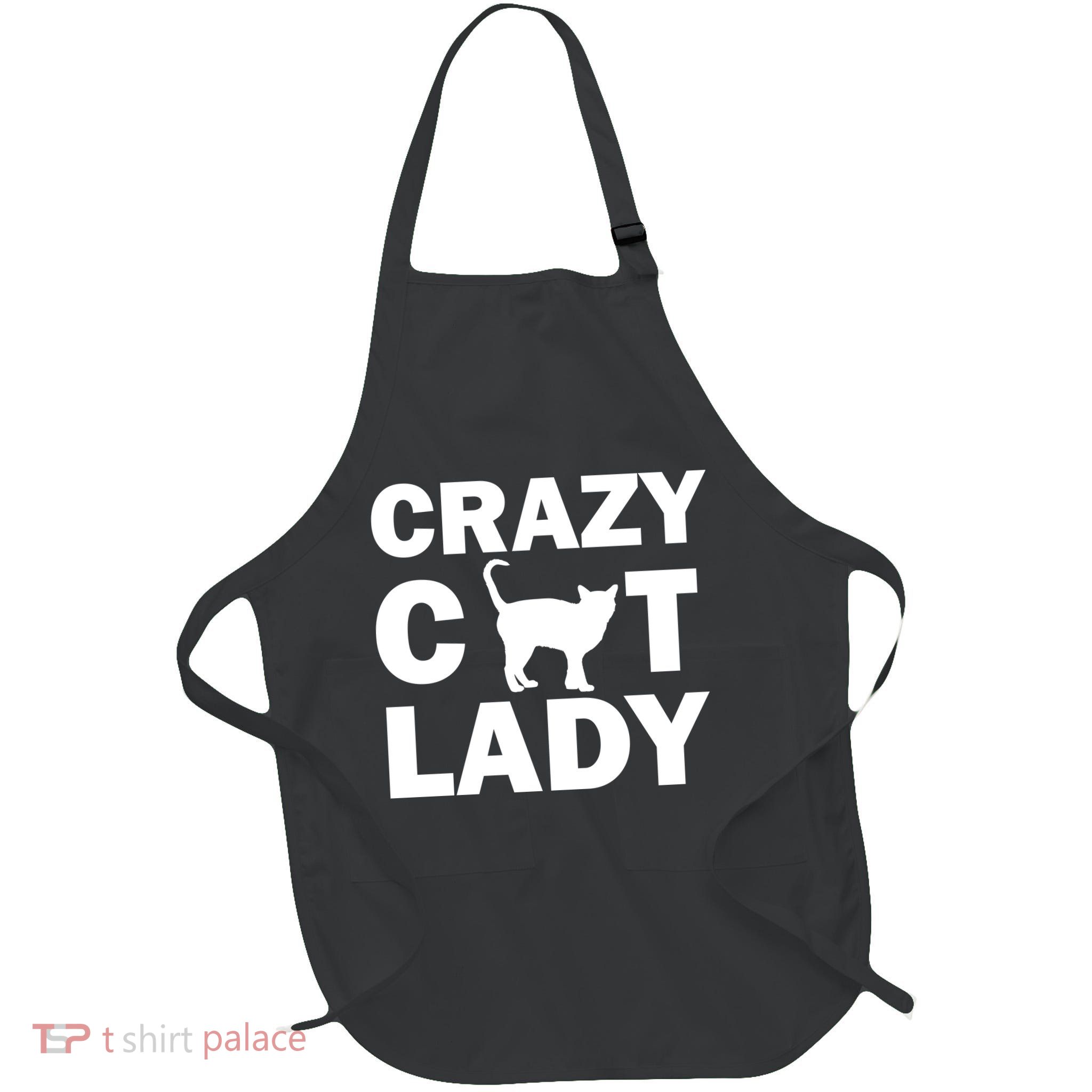 Crazy Cat Lady Full-Length Apron With Pockets