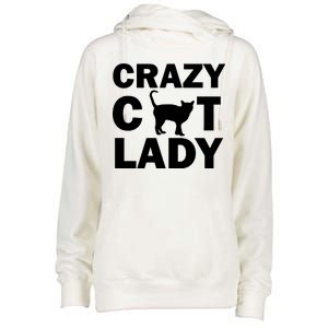 Crazy Cat Lady Womens Funnel Neck Pullover Hood