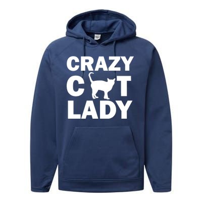 Crazy Cat Lady Performance Fleece Hoodie