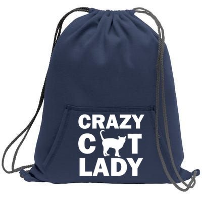 Crazy Cat Lady Sweatshirt Cinch Pack Bag