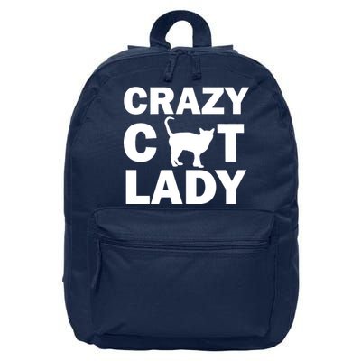 Crazy Cat Lady 16 in Basic Backpack