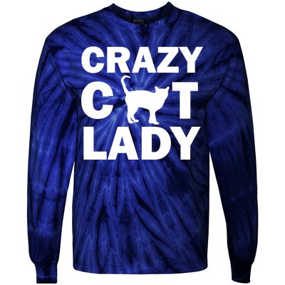 Crazy Cat Lady Tie-Dye Long Sleeve Shirt