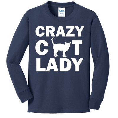 Crazy Cat Lady Kids Long Sleeve Shirt