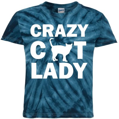 Crazy Cat Lady Kids Tie-Dye T-Shirt