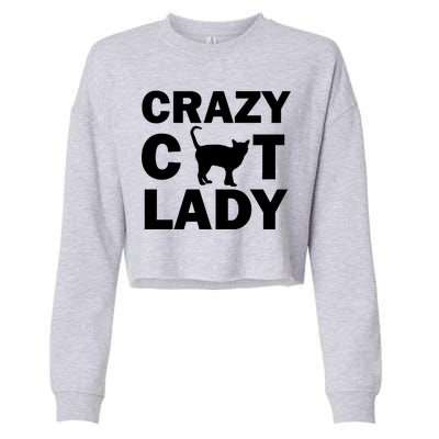 Crazy Cat Lady Cropped Pullover Crew